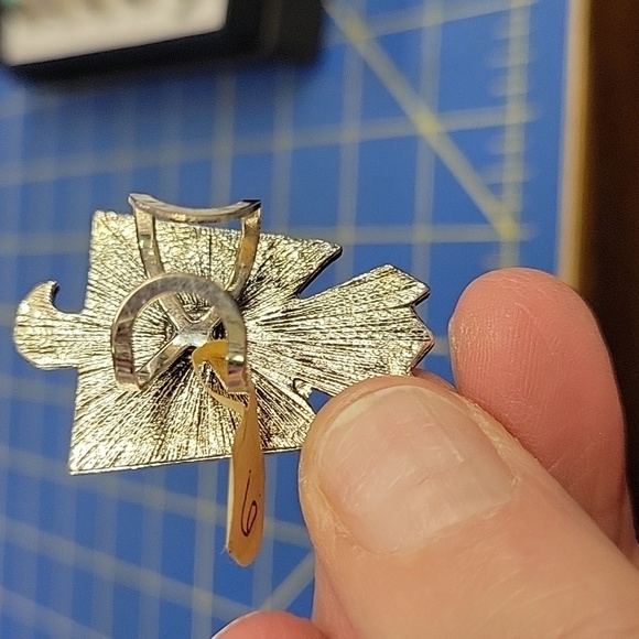 Eagle Turquoise Stone Silver Tone Ring Size 6 Adjustable - Picture 3 of 4